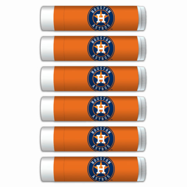 Houston Astros lip balm 6-pack www.WorthyPromo.com