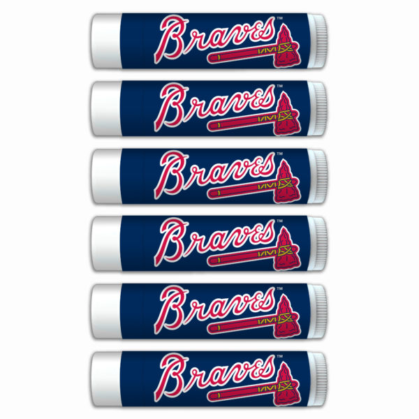 Atlanta Braves lip balm 6-pack www.WorthyPromo.com
