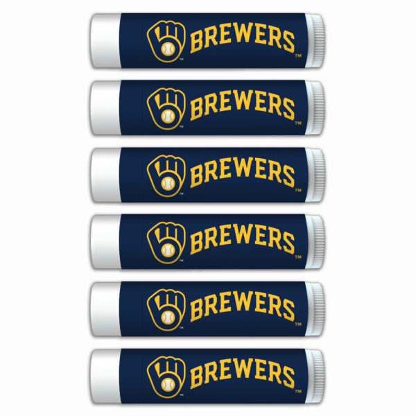 Milwaukee Brewers lip balm 6-pack www.WorthyPromo.com