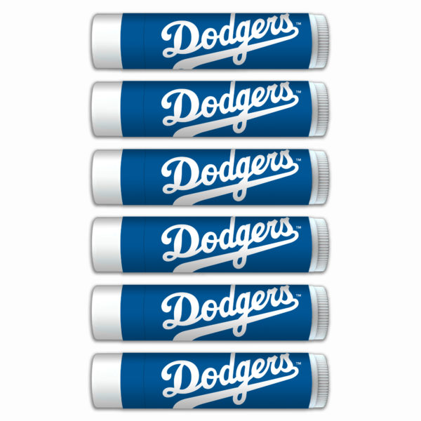LA Dodgers lip balm 6-pack www.WorthyPromo.com