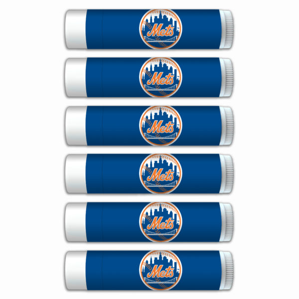 New York Mets lip balm 6-pack www.WorthyPromo.com