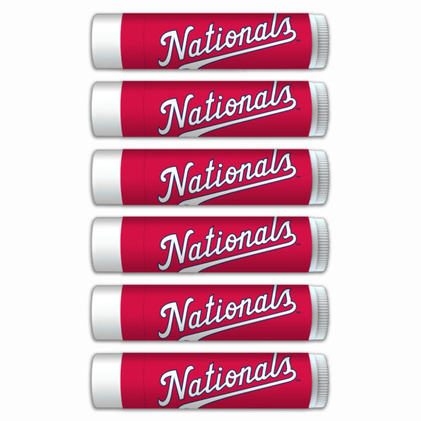 Washington Nationals lip balm 6-pack www.WorthyPromo.com