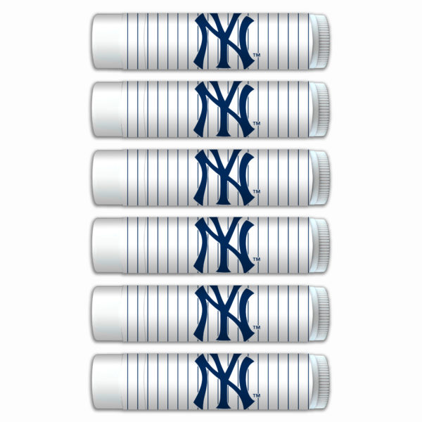 New York Yankees lip balm 6-pack www.WorthyPromo.com