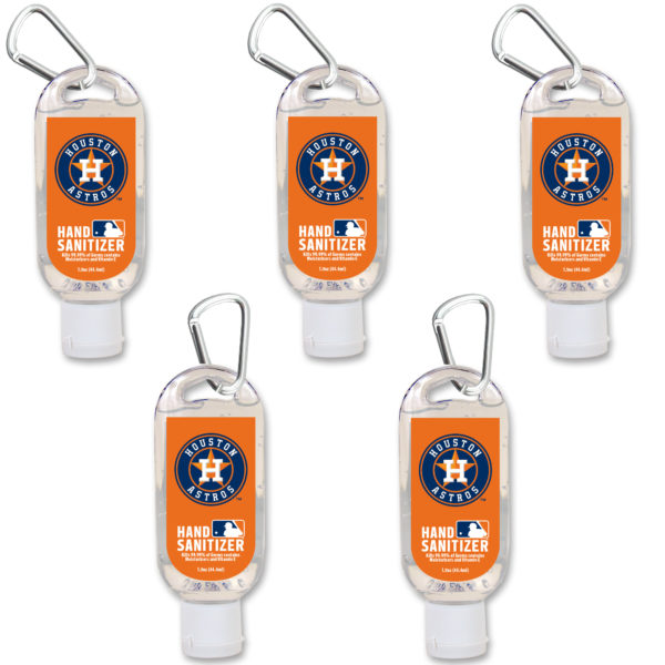 Houston Astros hand sanitizer travel size www.WorthyPromo.com