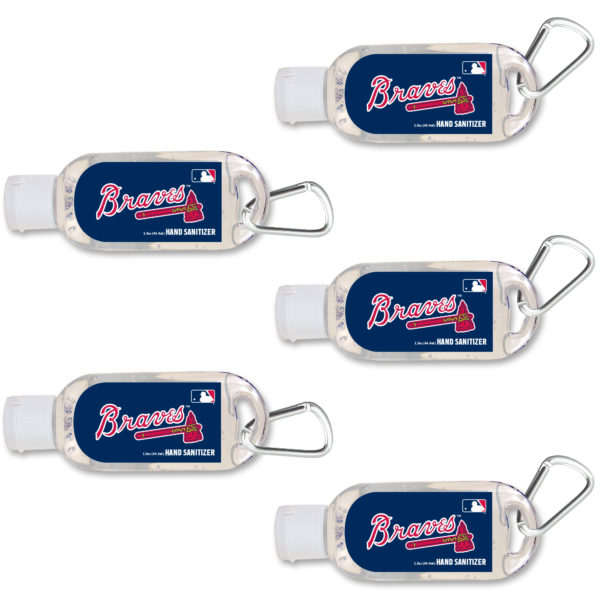Atlanta Braves hand sanitizer travel size www.WorthyPromo.com