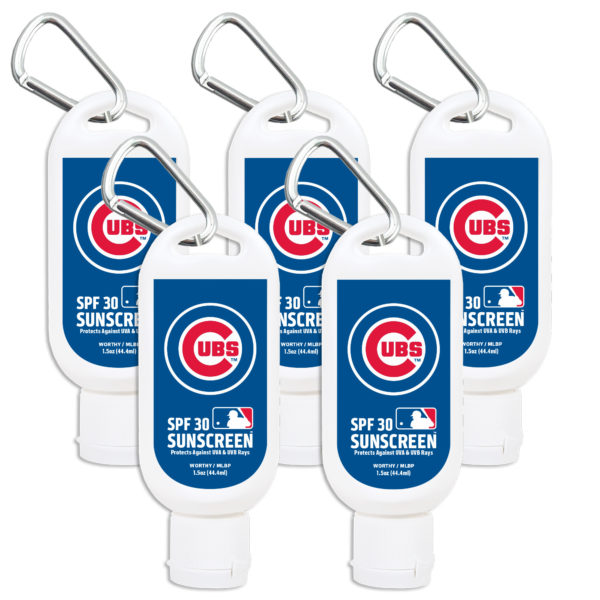 Chicago Cubs Sunscreen SPF 30 5-pack www.WorthyPromo.com