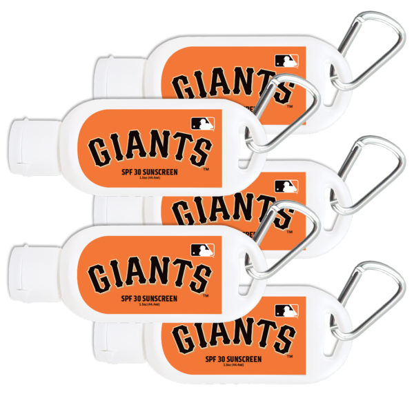 San Francisco Giants Sunscreen SPF 30 5-pack www.WorthyPromo.com
