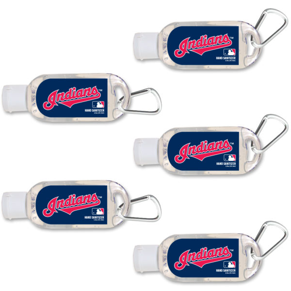 Cleveland Indians hand sanitizer travel size www.WorthyPromo.com