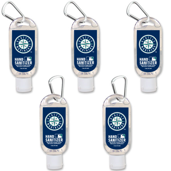 Seattle Mariners hand sanitizer travel size www.WorthyPromo.com