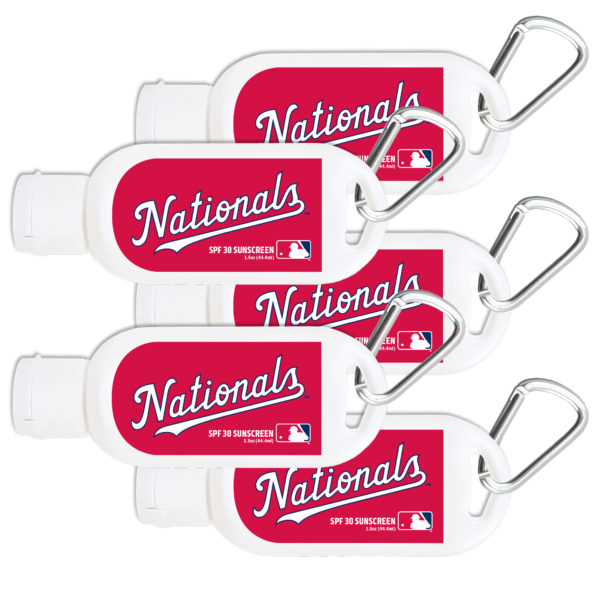Washington Nationals Sunscreen SPF 30 5-pack www.WorthyPromo.com