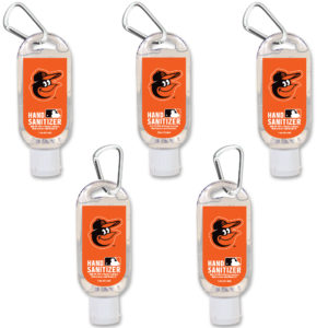 Baltimore Orioles Hand Sanitizer Travel Size 5-Pack
