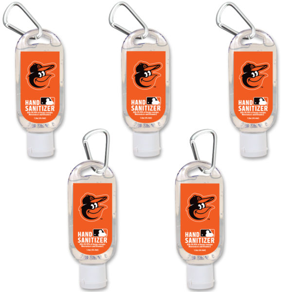 Baltimore Orioles hand sanitizer travel size www.WorthyPromo.com