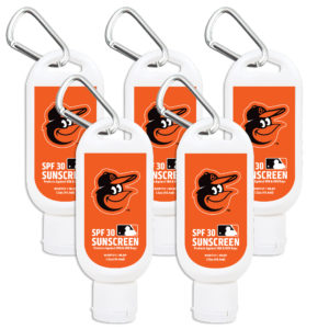 Baltimore Orioles Sunscreen SPF 30 Travel Size 5-Pack