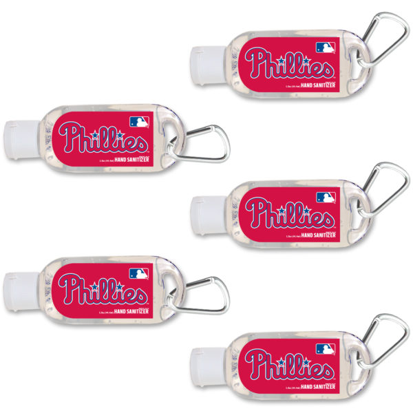 Philadelphia Phillies hand sanitizer travel size www.WorthyPromo.com
