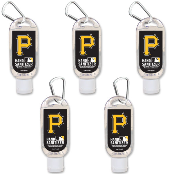 Pittsburgh Pirates hand sanitizer travel size www.WorthyPromo.com