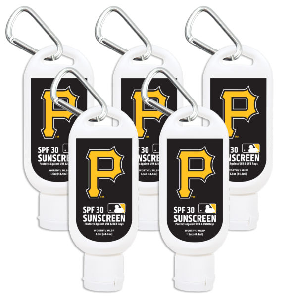 Pittsburgh Pirates Sunscreen SPF 30 5-pack www.WorthyPromo.com