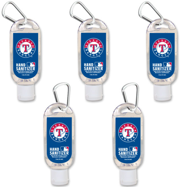 Texas Rangers hand sanitizer travel size www.WorthyPromo.com