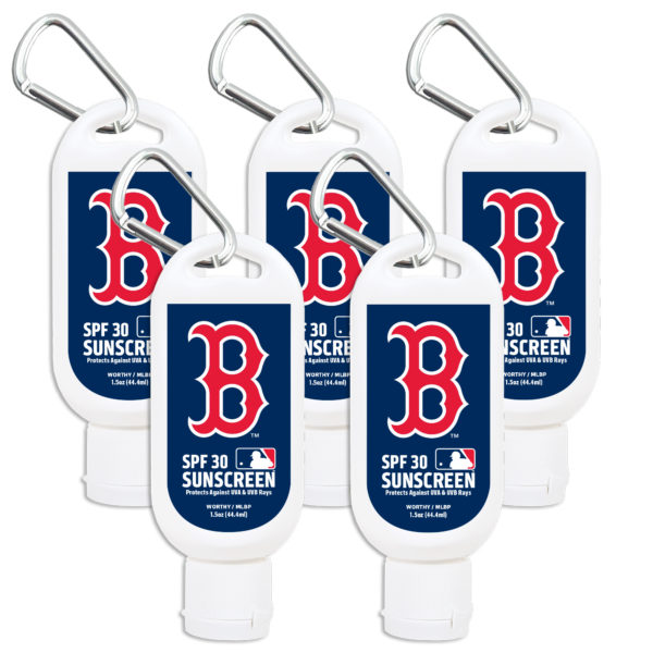 Boston Red Sox Sunscreen SPF 30 5-pack www.WorthyPromo.com