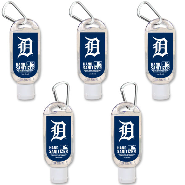 Detroit Tigers hand sanitizer travel size www.WorthyPromo.com