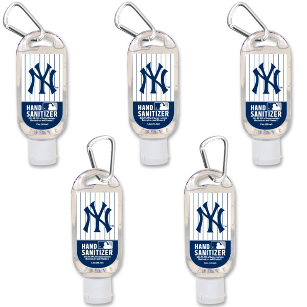 New York Yankees hand sanitizer travel size www.WorthyPromo.com
