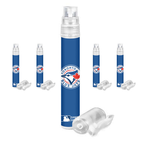 Toronto Blue Jays hand sanitizer spray 5-pack www.WorthyPromo.com