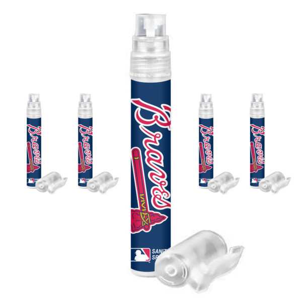 Atlanta Braves hand sanitizer spray 5-pack www.WorthyPromo.com