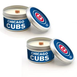 Chicago Cubs Candles Travel Tin 2-Pack