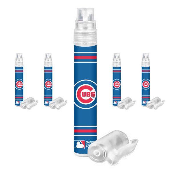 Chicago Cubs hand sanitizer spray 5-pack www.WorthyPromo.com
