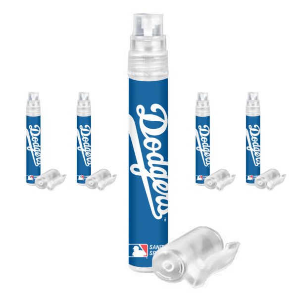 LA Dodgers hand sanitizer spray 5-pack www.WorthyPromo.com