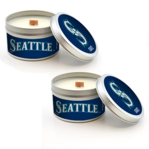 Seattle Mariners Candles Travel Tin 2-Pack