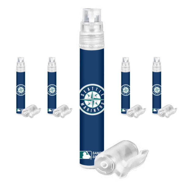 Seattle Mariners hand sanitizer spray 5-pack www.WorthyPromo.com