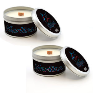 Miami Marlins Candles Travel Tin 2-Pack