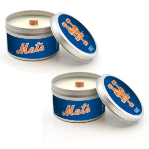 New York Mets Candles Travel Tin 2-Pack