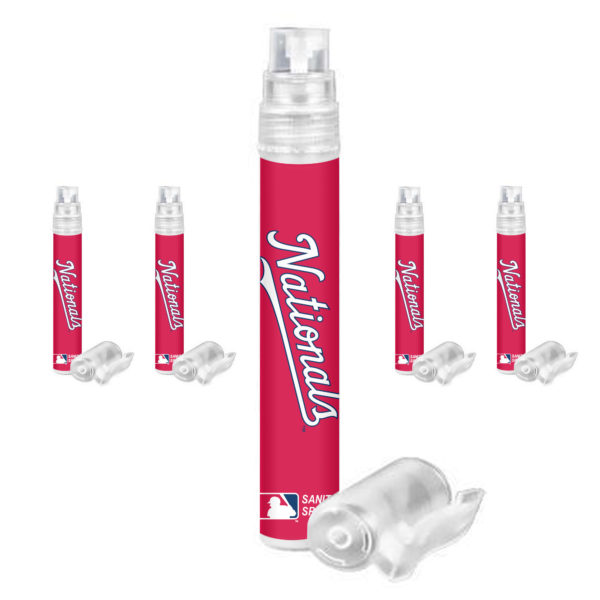 Washington Nationals hand sanitizer spray 5-pack www.WorthyPromo.com
