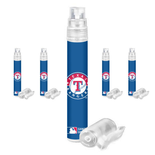 Texas Rangers hand sanitizer spray 5-pack www.WorthyPromo.com