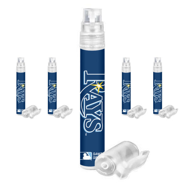 Tampa Bay Rays hand sanitizer spray 5-pack www.WorthyPromo.com