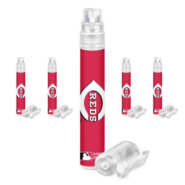 Cincinnati Reds hand sanitizer spray 5-pack www.WorthyPromo.com