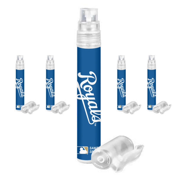Kansas City Royals hand sanitizer spray 5-pack www.WorthyPromo.com