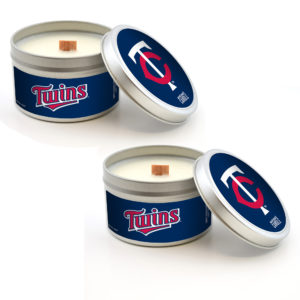 Minnesota Twins Candles Travel Tin 2-Pack