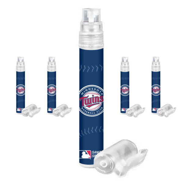 Minnesota Twins hand sanitizer spray 5-pack www.WorthyPromo.com