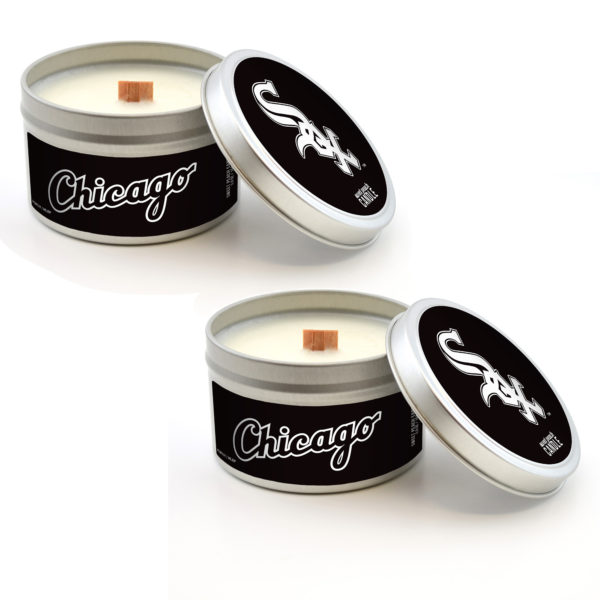 Chicago White Sox Candles Travel Tin 2-Pack www.WorthyPromo.com