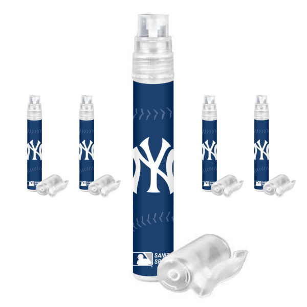 New York Yankees hand sanitizer spray 5-pack www.WorthyPromo.com