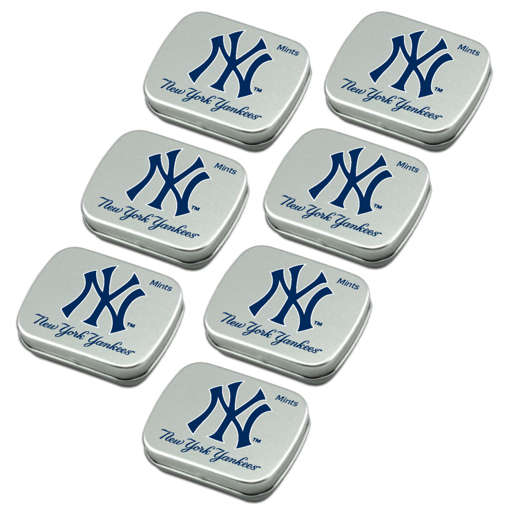 New York Yankees Mint Tin 7-Pack  Peppermint Candy - Worthy Family Brands