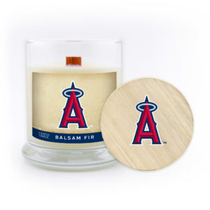 LA Angels of Anaheim Candle Scented Soy Wax with Wood Wick, MLB, 8oz