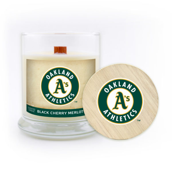 Oakland Athletics Candle Soy Wax, MLB, Variety of Scents, at www.WorthyPromo.com