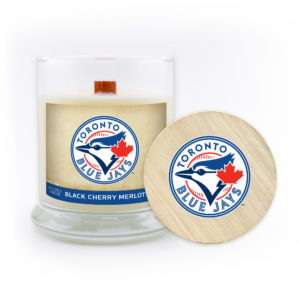 Toronto Blue Jays Candle Scented Soy Wax with Wood Wick, MLB, 8oz