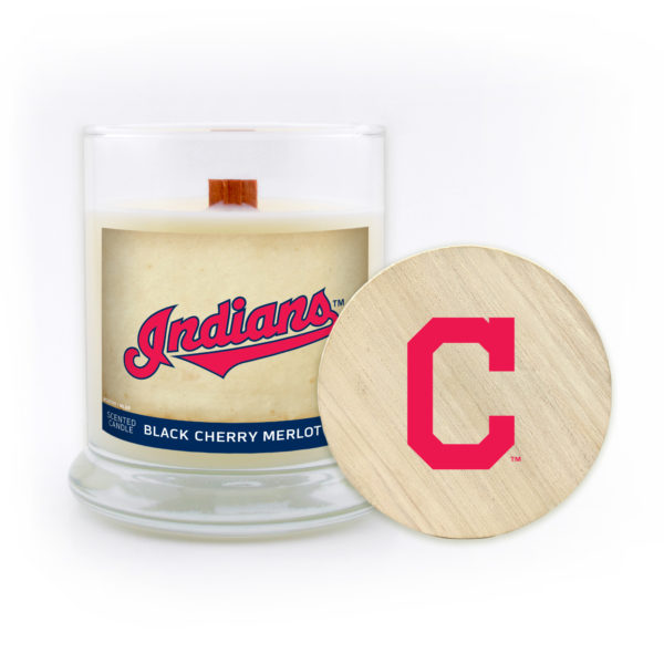 Cleveland Indians Candle Soy Wax, MLB, Variety of Scents, at www.WorthyPromo.com