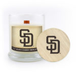 San Diego Padres Candle Scented Soy Wax with Wood Wick, MLB, 8oz