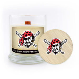 Pittsburgh Pirates Candle Scented Soy Wax with Wood Wick, MLB, 8oz