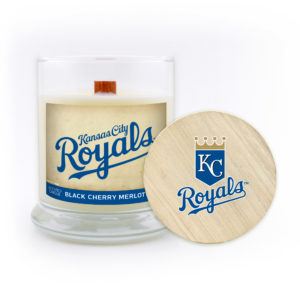 Kansas City Royals Candle Scented Soy Wax with Wood Wick, MLB, 8oz